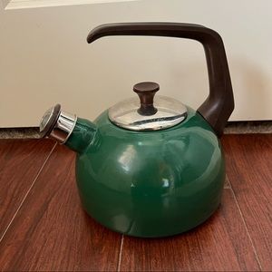 Green Encore 2.5 Quart Tea Kettle made in Spain